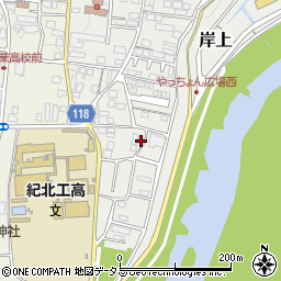 和歌山県橋本市岸上154周辺の地図