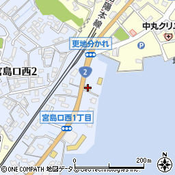 ファミリーマート広島宮島口店周辺の地図