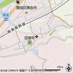 和歌山県橋本市賢堂196周辺の地図