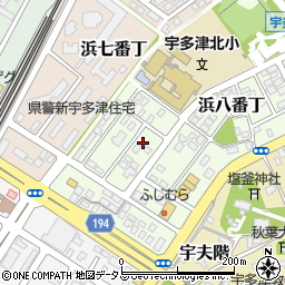 香川県綾歌郡宇多津町浜八番丁周辺の地図
