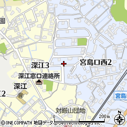 宮島口西2-12-24駐車場周辺の地図