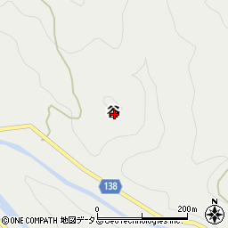 奈良県吉野郡下市町谷周辺の地図