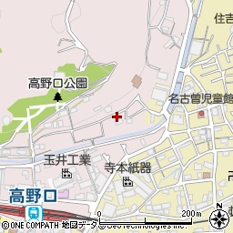 和歌山県橋本市高野口町名倉1187-1周辺の地図