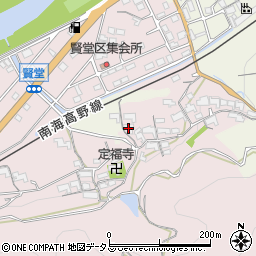 和歌山県橋本市賢堂193周辺の地図