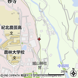和歌山県伊都郡かつらぎ町中飯降597周辺の地図