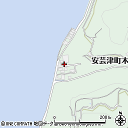 広島県東広島市安芸津町木谷1613周辺の地図