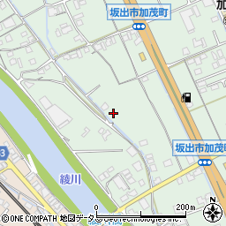 香川県坂出市加茂町甲43周辺の地図