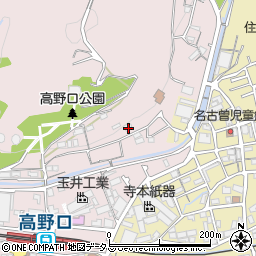 和歌山県橋本市高野口町名倉1186周辺の地図