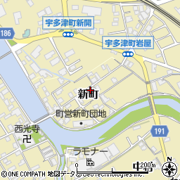 香川県綾歌郡宇多津町新町周辺の地図