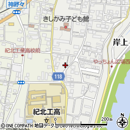 和歌山県橋本市岸上183周辺の地図