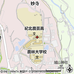 和歌山県立紀北農芸高等学校周辺の地図