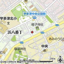ファミリーマート宇多津浜八番丁店周辺の地図