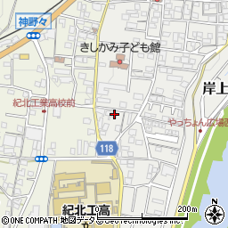 和歌山県橋本市岸上187-1周辺の地図