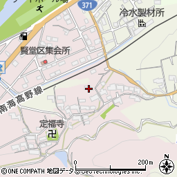 和歌山県橋本市賢堂187周辺の地図