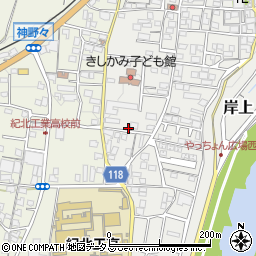 和歌山県橋本市岸上188周辺の地図