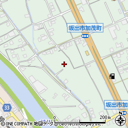 香川県坂出市加茂町甲42周辺の地図