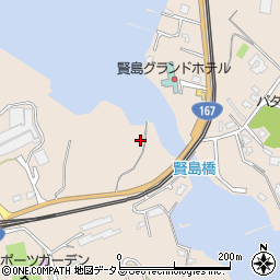 賢島橋周辺の地図