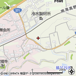 和歌山県橋本市向副424周辺の地図