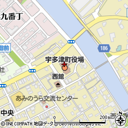 宇多津町役場　保健福祉課周辺の地図
