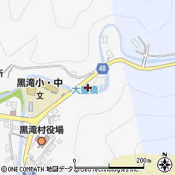 奈良県吉野郡黒滝村寺戸22周辺の地図