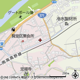 和歌山県橋本市賢堂1092周辺の地図
