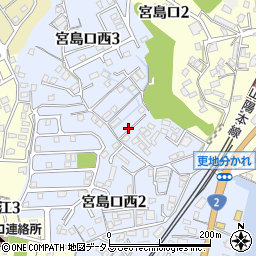 宮島口西3-3-23駐車場【※駐車場間違い注意】周辺の地図
