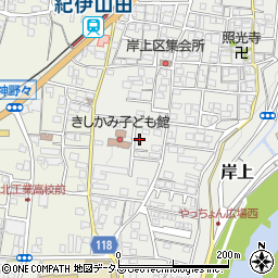和歌山県橋本市岸上202周辺の地図
