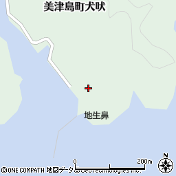 長崎県対馬市美津島町犬吠229周辺の地図