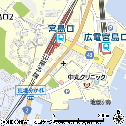 広島銀行宮島口支店周辺の地図