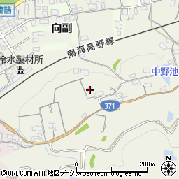 和歌山県橋本市向副383周辺の地図