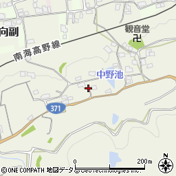 和歌山県橋本市向副360-2周辺の地図