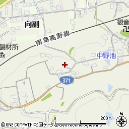 和歌山県橋本市向副373周辺の地図