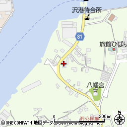 内海造船株式会社　本社・瀬戸田工場沢クラブ周辺の地図