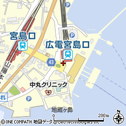 宮島松大汽船株式会社周辺の地図