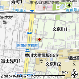 香川大附属周辺の地図