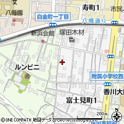 香川県坂出市富士見町1丁目周辺の地図