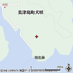 長崎県対馬市美津島町犬吠214周辺の地図