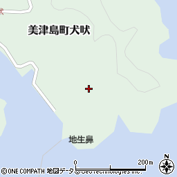 長崎県対馬市美津島町犬吠154周辺の地図