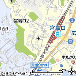 宮島口マンション周辺の地図