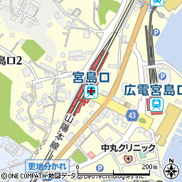 広島県廿日市市周辺の地図