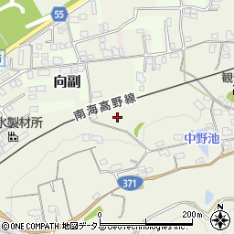 和歌山県橋本市向副70周辺の地図
