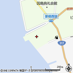 広島県尾道市因島中庄町2016周辺の地図