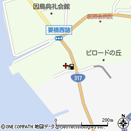 広島県尾道市因島中庄町2004周辺の地図