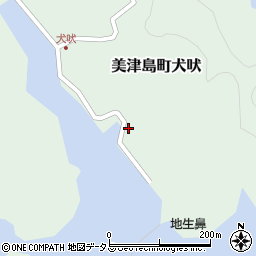長崎県対馬市美津島町犬吠202周辺の地図