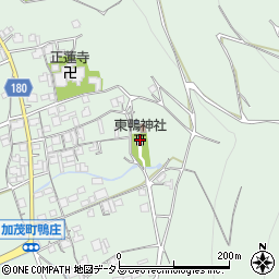 東鴨神社周辺の地図