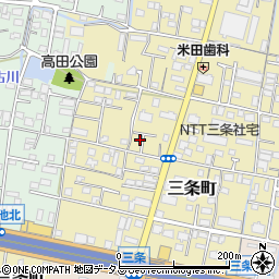 香川県高松市三条町周辺の地図