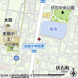 教学塾　伏石教室周辺の地図