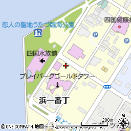 香川県綾歌郡宇多津町浜一番丁周辺の地図