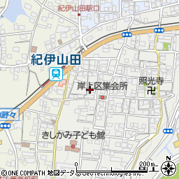 和歌山県橋本市岸上358周辺の地図
