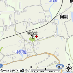 和歌山県橋本市向副266周辺の地図
